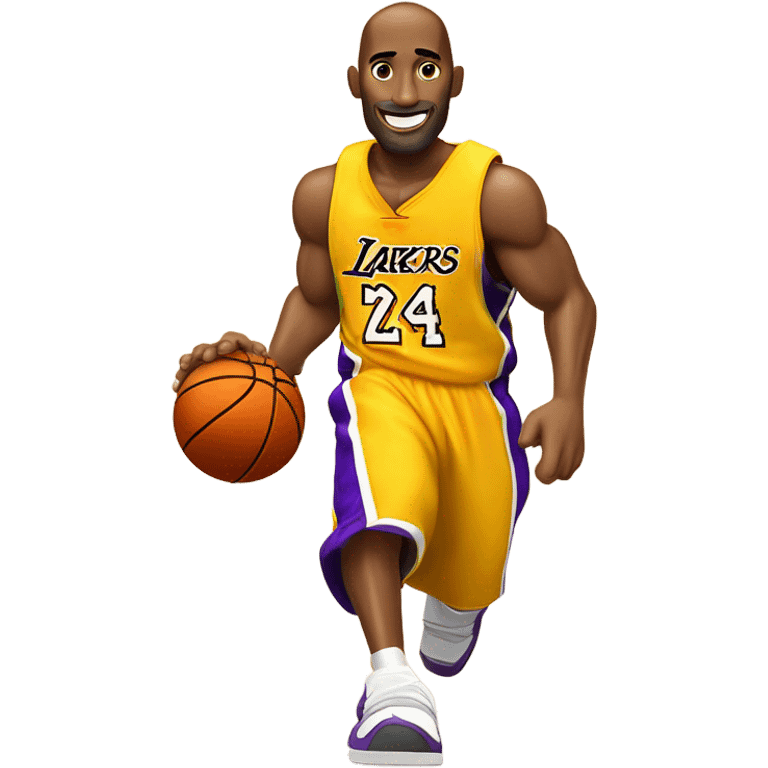 Kobe playing basketball  emoji