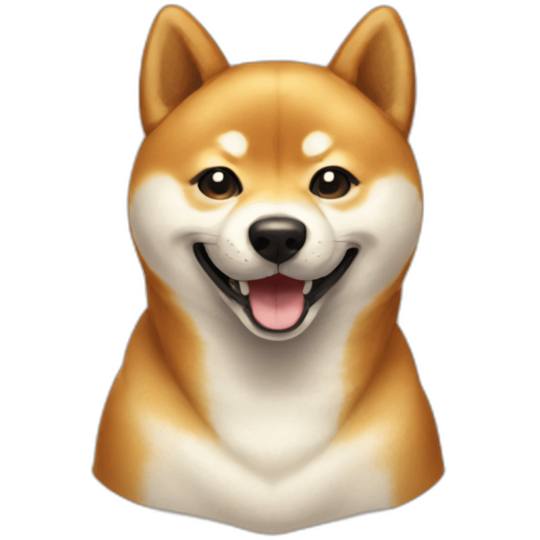 Shiba inu smiling emoji