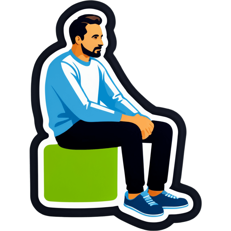 Man sitting down emoji