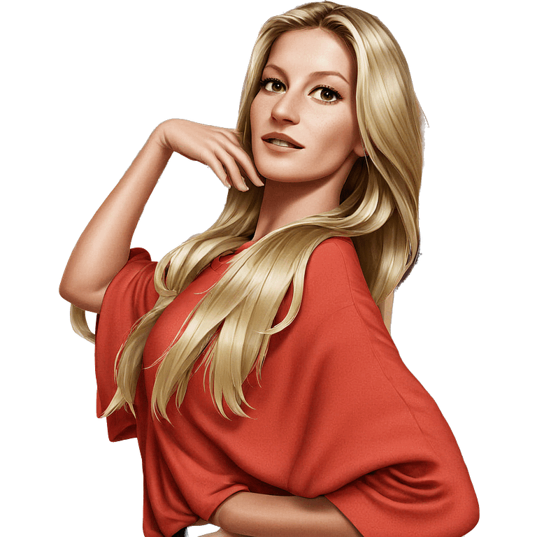 blonde girl in red shirt emoji