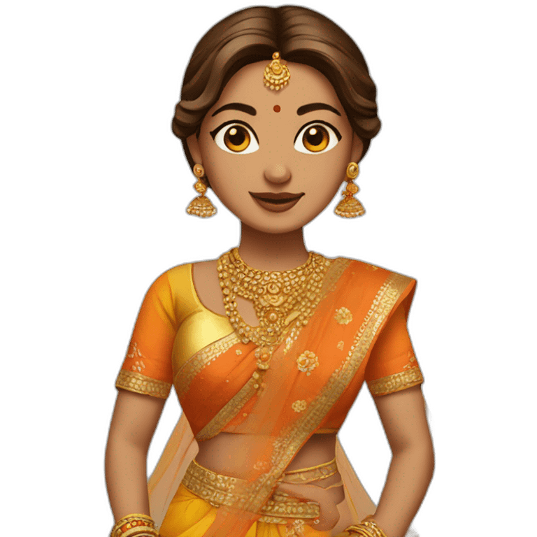 Chaniya choli emoji