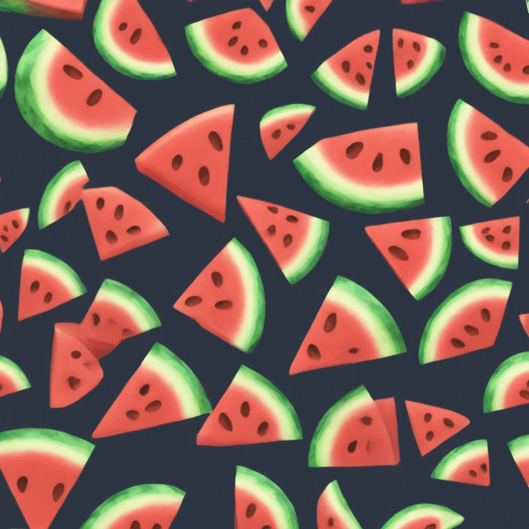 Watermelon eating tanned man emoji