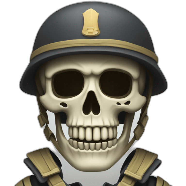 Skeleton soldier emoji