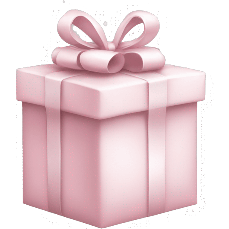 Light pink Christmas gifts under a white Christmas tree  emoji