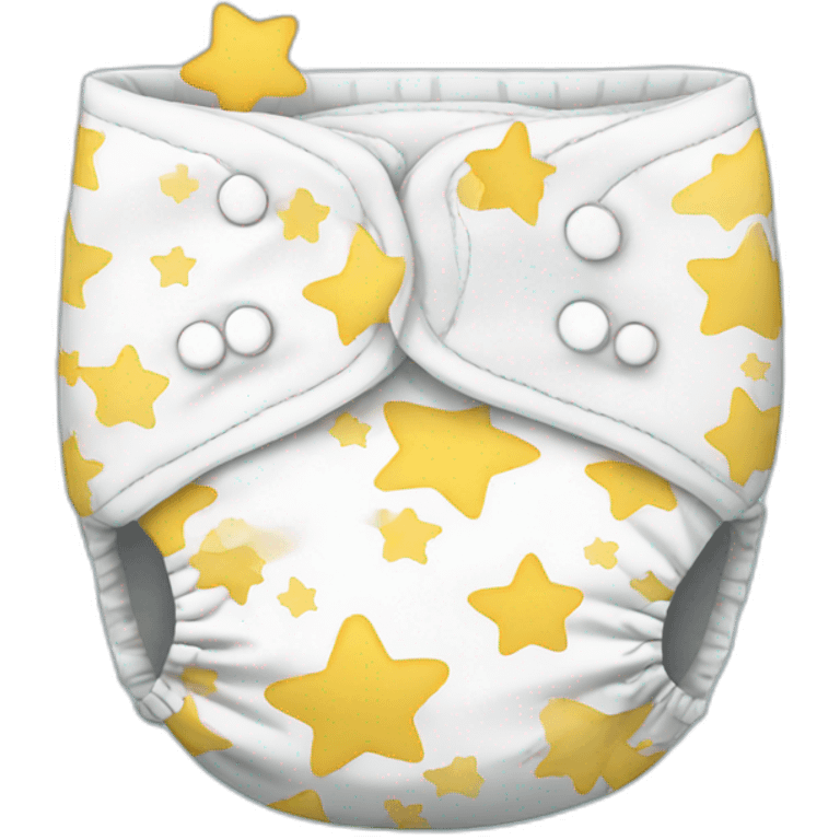 Diaper with stars emoji