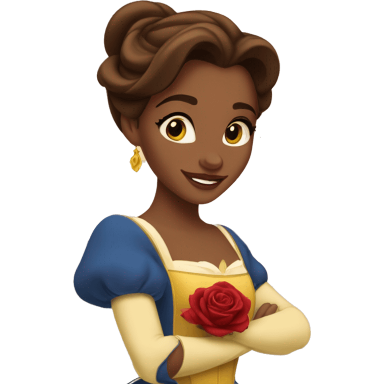 beauty and the beast belle emoji