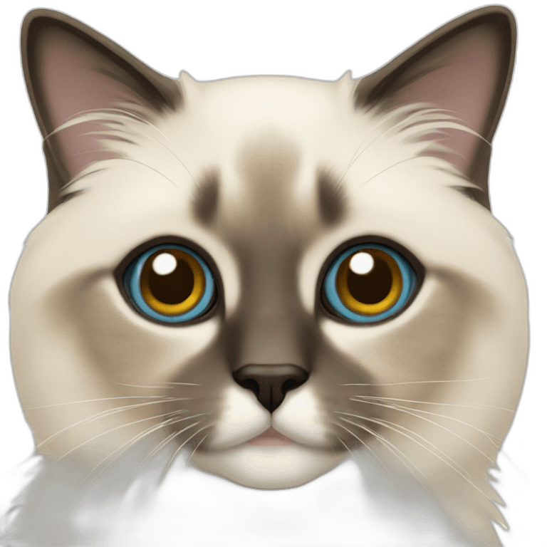 Birman cat emoji