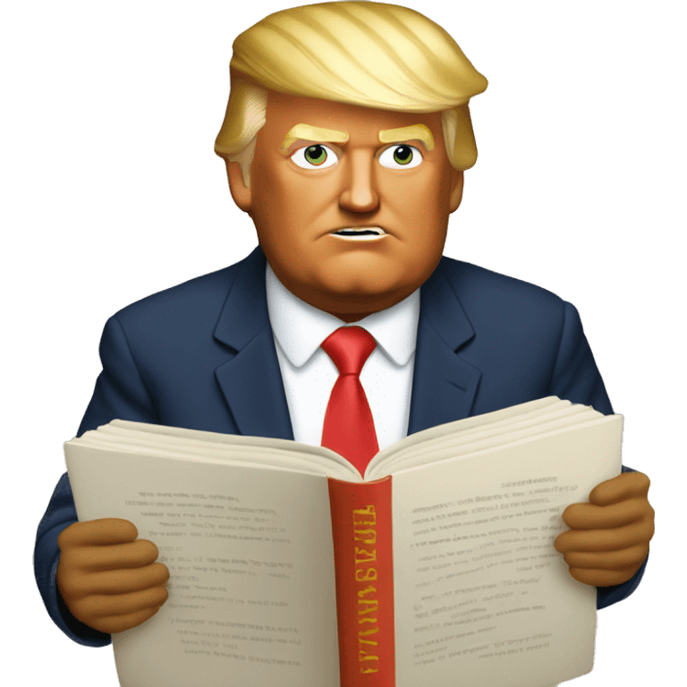 Donald trump read book emoji