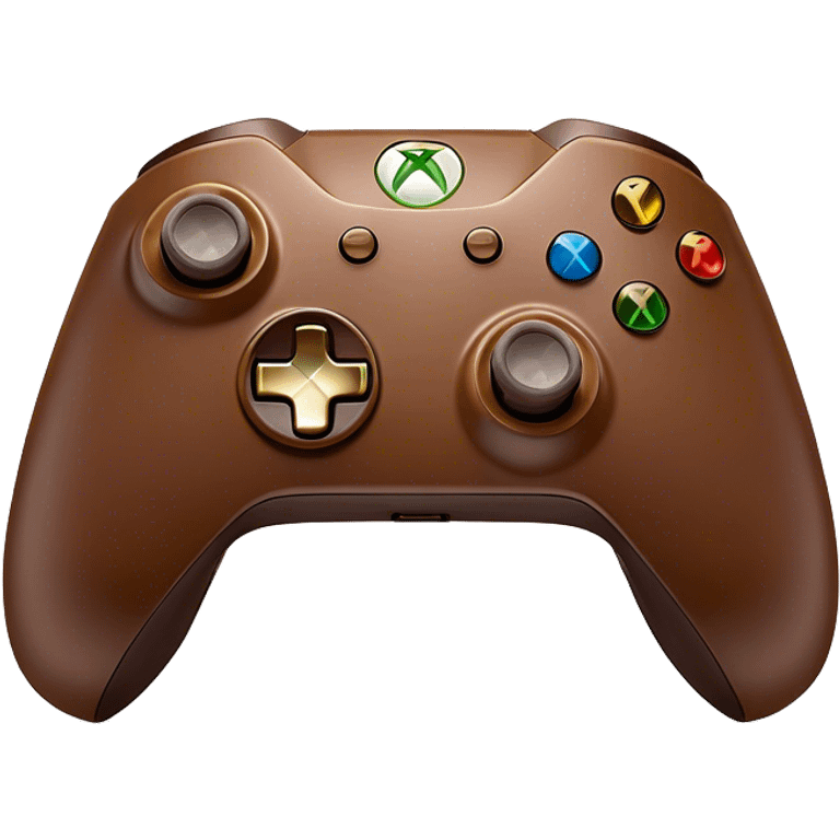 Clash of Clans aesthetic: Cinematic Playful Xbox Controller (Original Duke) Portrait Emoji, rendered in a 3D vector-style similar to standard emojis with minimal shading and bold, simplified shapes. A compact, distinct form with signature details, softly glowing with a modern gaming energy charm. Simplified yet unmistakably iconic, highly detailed and consistent, glowing with a soft radiance and high shine. Stylized with a touch of next-gen innovation and a soft glowing outline, capturing the essence of a beloved gaming relic with a friendly, playful manner! emoji