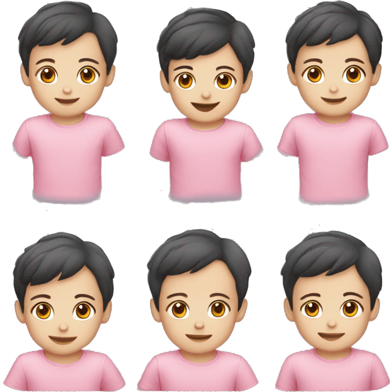 Bayi cewek putih pink lucu emoji