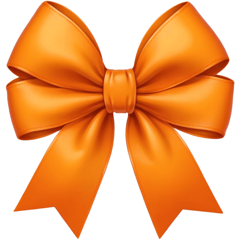 Orange bow emoji