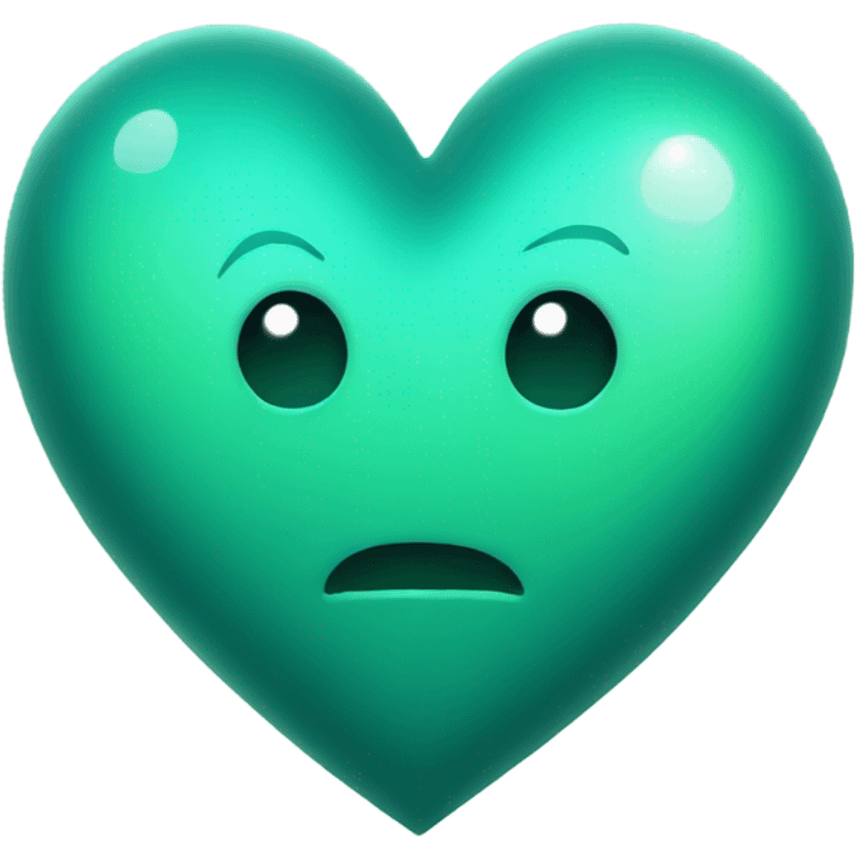 Sea green space heart emoji