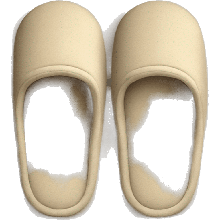 beige house slippers emoji