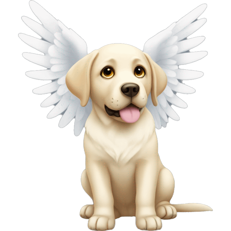 Labrador angel emoji