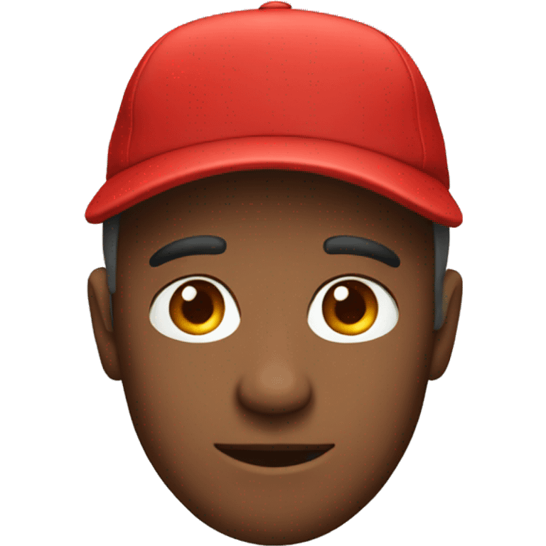 dad wearing red hat emoji