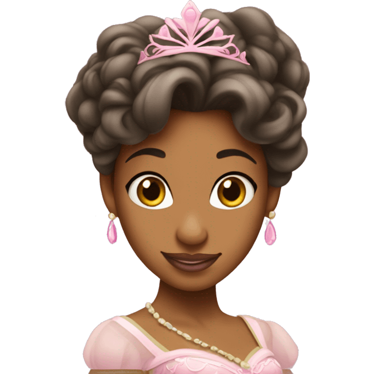 pink princess tiana emoji