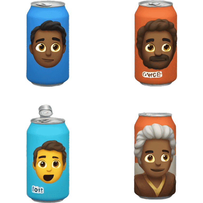 God drinking a can of cole emoji