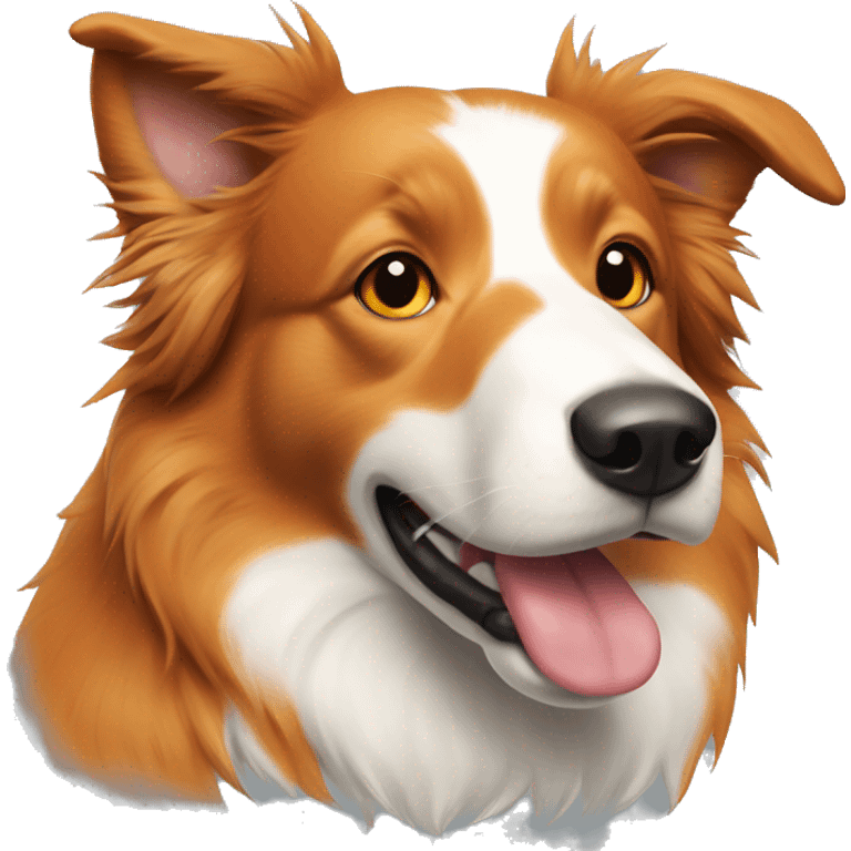 Orange boarder collie emoji