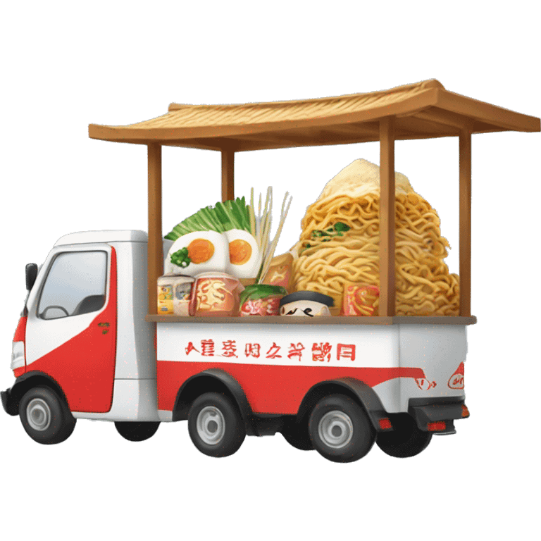 japanese food truk that selling ramen emoji