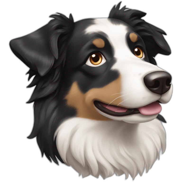 tricolor merle border-collie emoji