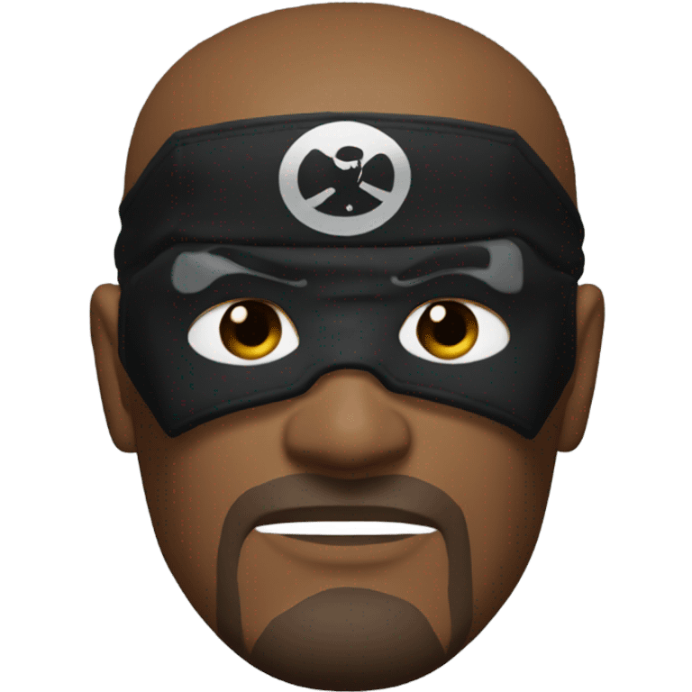 Nick Fury Marvel with patch over one eye emoji