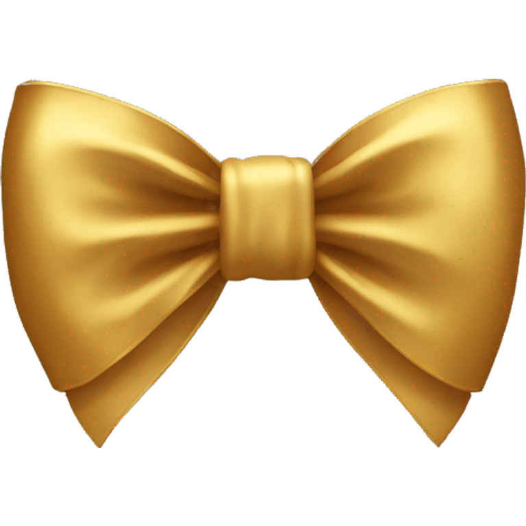 Gold bow emoji