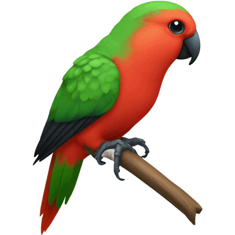 King parrot emoji