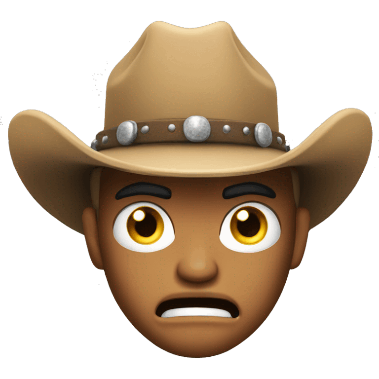 Angry Exploding Cowboy emoji