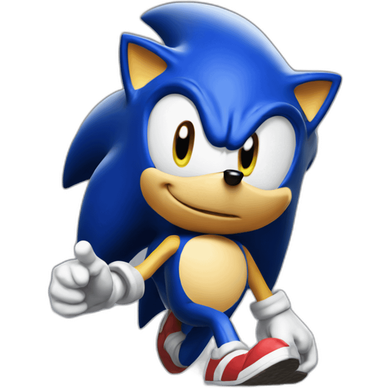 Sonic the hedgehog but yellow emoji