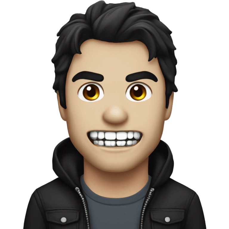 Damon Salvatore with fangs emoji