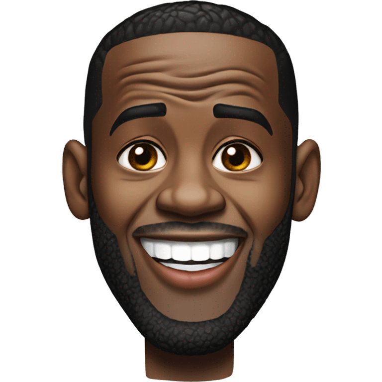 lebron james sticking his tongue out emoji