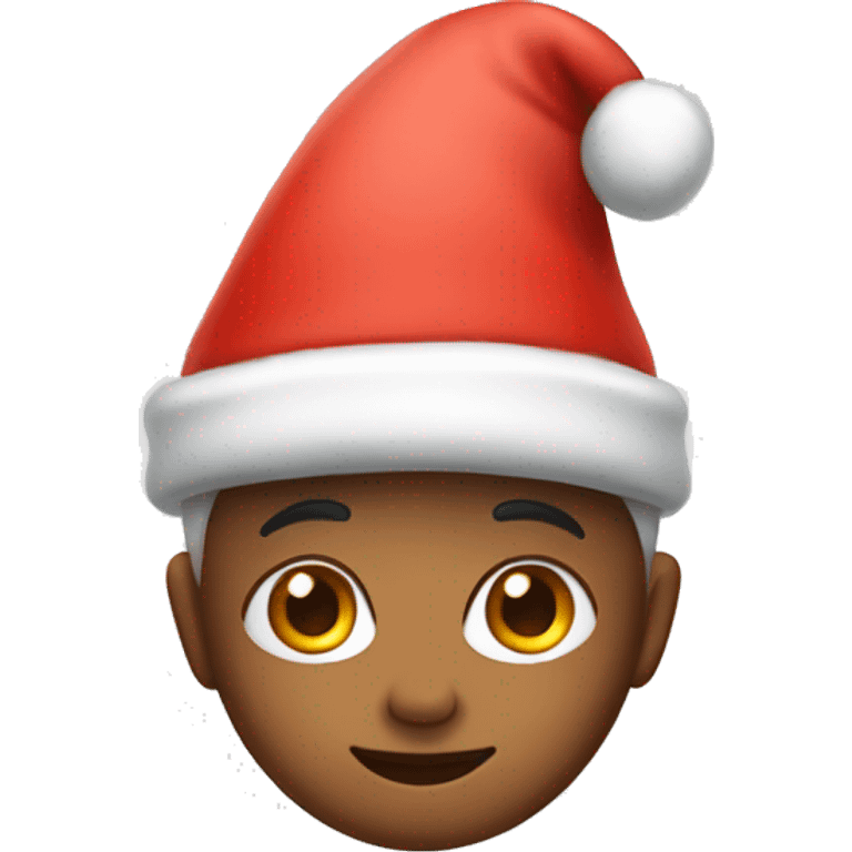 pixie with santa hat emoji