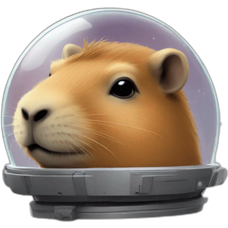 Capybara in space emoji