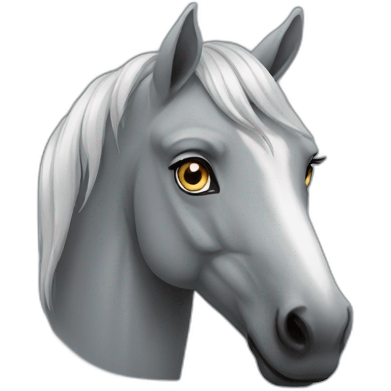 Grey horse emoji