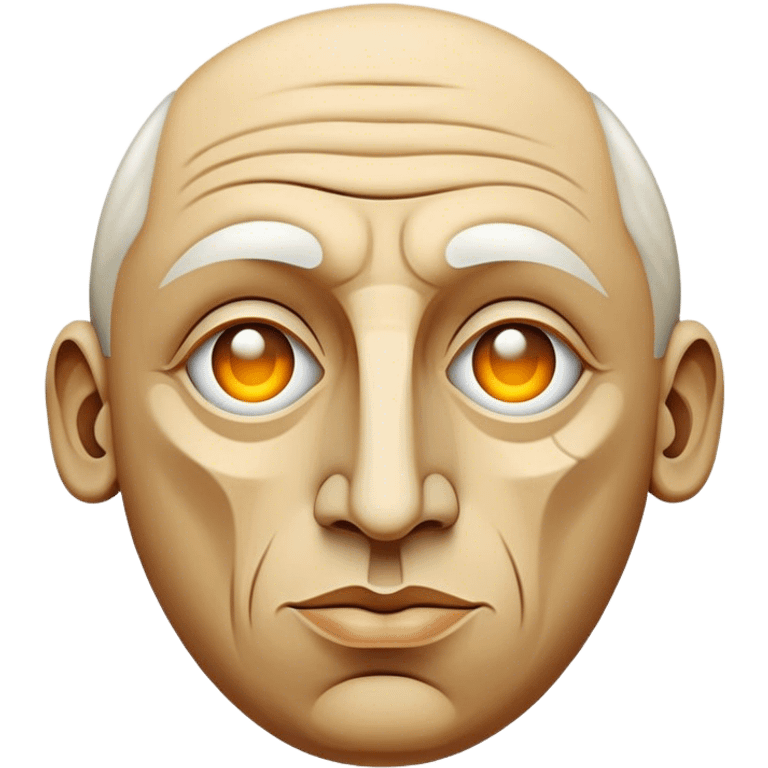 Cinematic Realistic Pablo Picasso Portrait Emoji, depicted as a visionary artist with abstract expressive features and a creative aura, rendered with rich textures and dynamic artistic lighting that captures his revolutionary spirit. emoji