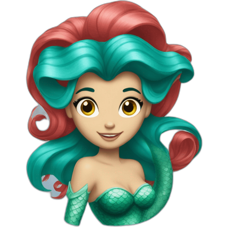 Ariel little mermaid emoji