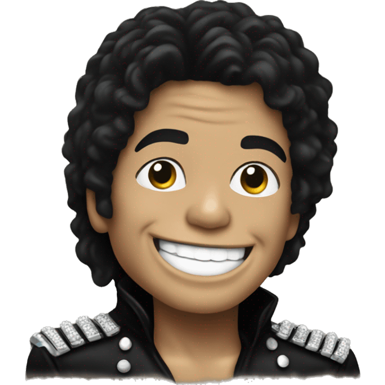 Michael Jackson emoji in the style of a smiley like this 😀 emoji