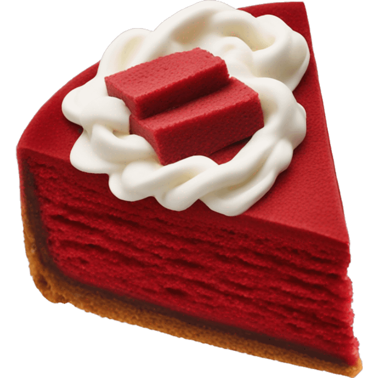 Red velvet slice emoji