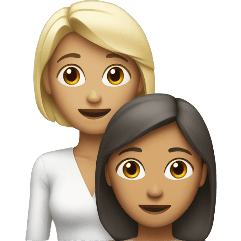 2 woman talking  emoji