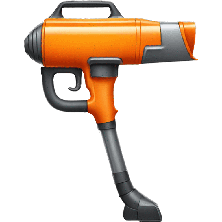 orange vacuum cleaner gun emoji