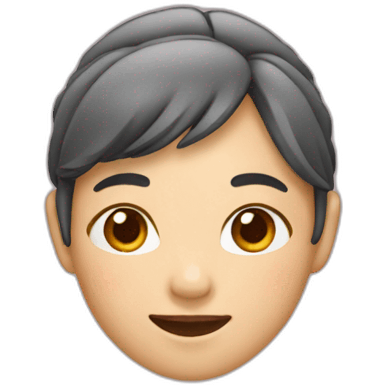 Small Asian woman with braces emoji