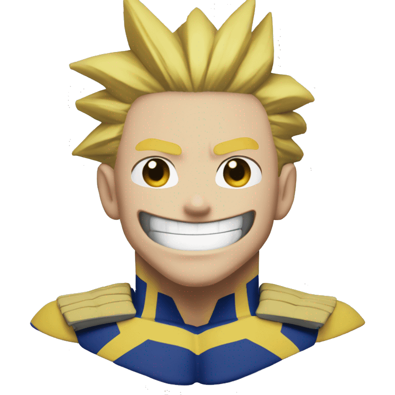 All might from my hero academia smiling  emoji