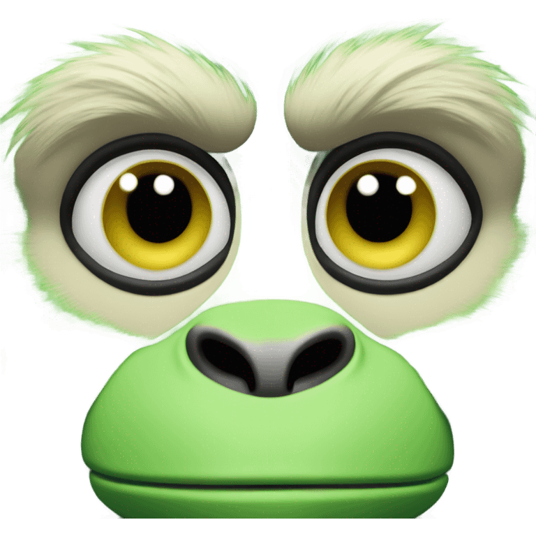 Green monkey emoji