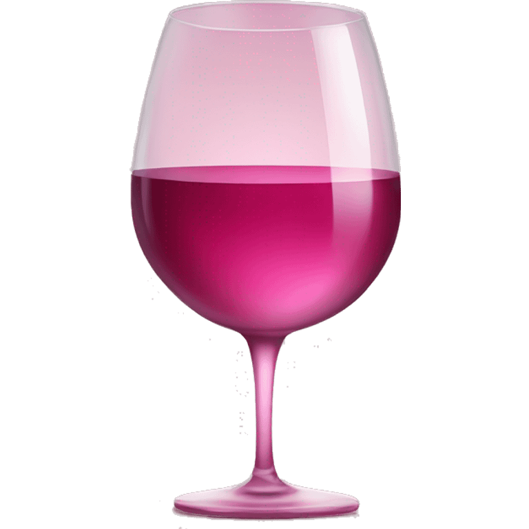 Pink glass of wine emoji