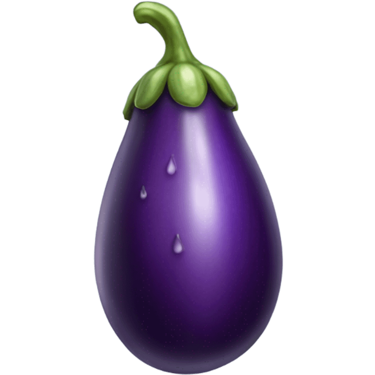 Wet eggplant emoji