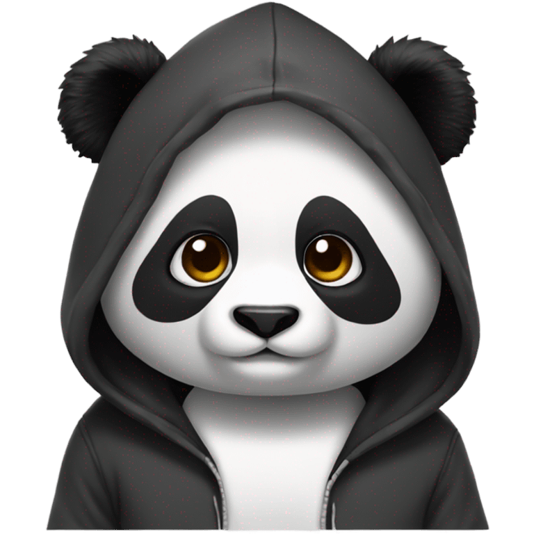 Panda with hoodie emoji