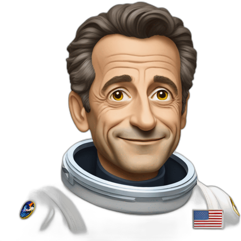 Nicolas Sarkozy en astronaute emoji