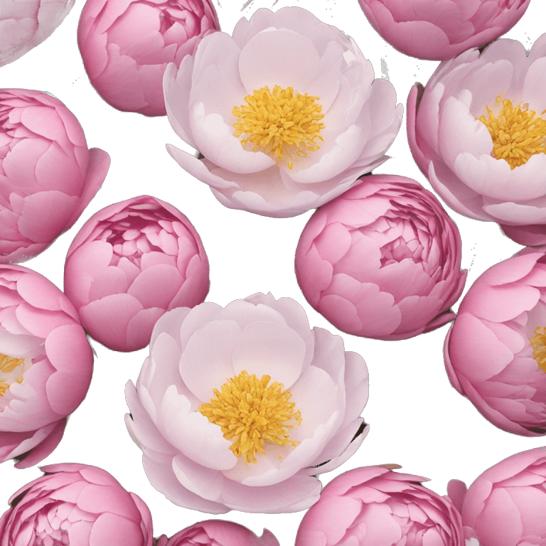 peonies ￼ emoji