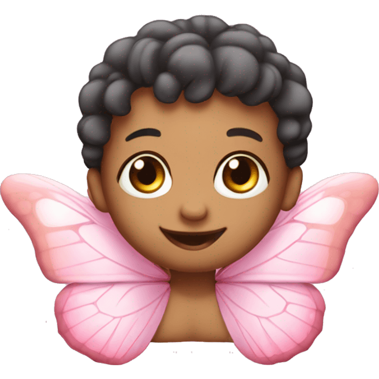 Baby pink sparkling butterfly  emoji