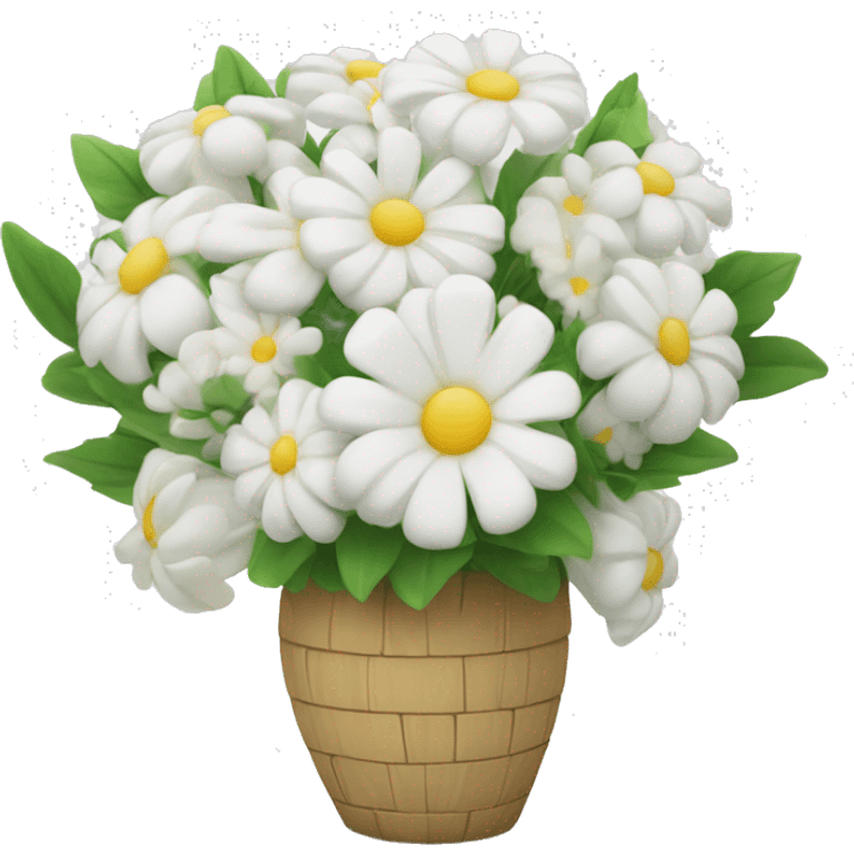 White Bouquet of flowers ￼ emoji